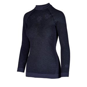 BLIZZARD-SHORT CUT-Viva long sleeve, merino wool, anthracite-20/21 Šedá XS/S