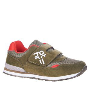 AUTHORITY KIDS-Maroka khaki/red Hnedá 34