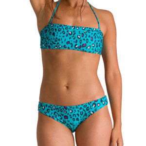 ARENA-W ALLOVER BANDEAU ADJ BACK TWO PIECES Green Zelená S