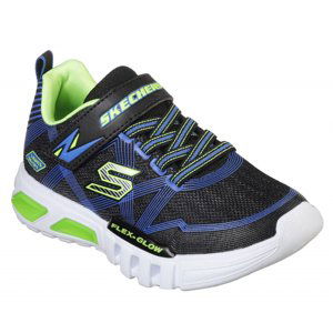 SKECHERS-Flex Glow blue/lime Modrá 29