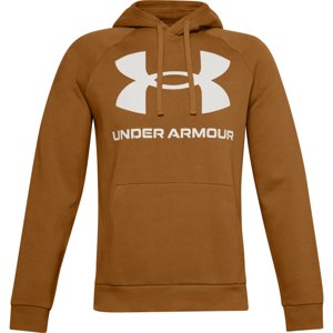 UNDER ARMOUR-UA Rival Fleece Big Logo HD-BRW Hnedá L