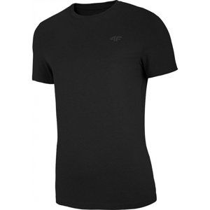 4F-MENS T-SHIRT-NOSH4-TSM003-20S-DEEP BLACK Čierna S