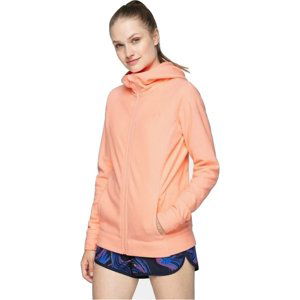 4F-WOMENS FLEECE-NOSH4-PLD002-63N-CORAL NEON Oranžová S