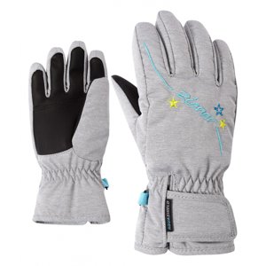 ZIENER-LULA AS(R) GIRLS glove junior Grey Šedá 6 2021