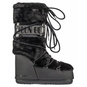 MOON BOOT-Classic Faux Fur black Čierna 39/41