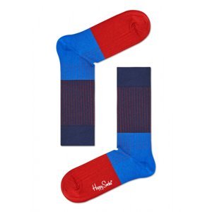 HAPPY SOCKS-Block Rib Sock BLR01-6001 Modrá 41/46