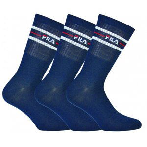 FILA-F9092 SOCKS 3-PACK-321 NAVY Modrá 39/42