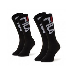 FILA-F9632 SOCKS 2-PACK-200 BLACK Čierna 43/46