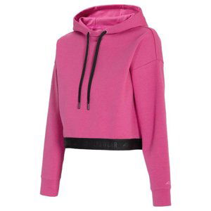 4F-WOMENS SWEATSHIRT-H4L21-BLD011-55S-HOT PINK Ružová S