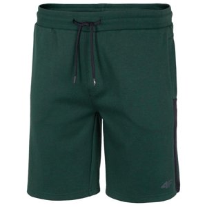 4F-MENS SHORTS-H4L21-SKMD010-40S-DARK GREEN Zelená S