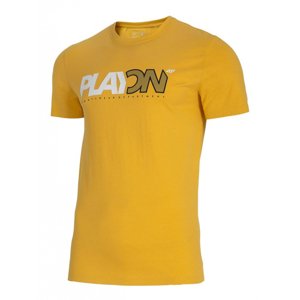 4F-MENS T-SHIRT-H4L21-TSM013-73S-LIGHT LEMON Žltá L