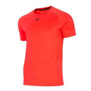 4F-MENS FUNCTIONAL T-SHIRT-H4L21-TSMF016-62N-RED NEON Červená S