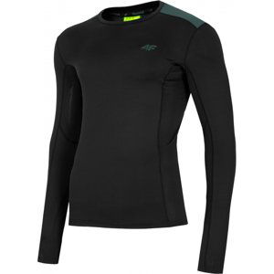 4F-MENS FUNCTIONAL LONGSLEEVE-H4L21-TSMLF010-20S-DEEP BLACK Čierna XXL