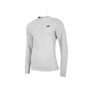 4F-MENS SWEATSHIRT-NOSH4-BLM001-27M-COLD LIGHT GREY MELANGE Šedá M