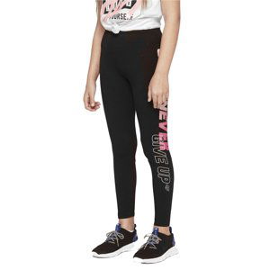 4F-GIRLS-leggings-HJL21-JLEG003-20S-Black Čierna 164