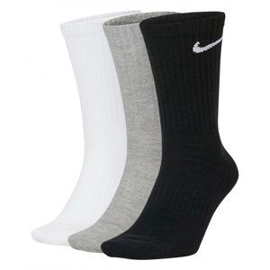 NIKE-U NK EVERYDAY LTWT CREW 3PR-black/white/grey Mix 46/50