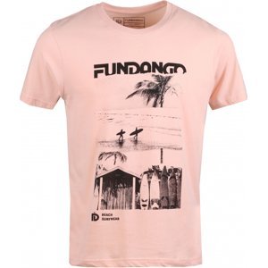 FUNDANGO-Basic T Logo 6-250-peach Ružová L