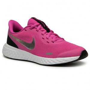 NIKE-Revolution 5 active fuchsia/black/metallic silver Ružová 33