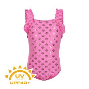 COLOR KIDS-Swimsuit w. frills UPF 40+ Sugar Pink Ružová 128