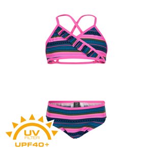 COLOR KIDS-Bikini AOP UPF 40+ Sugar Pink Ružová 104