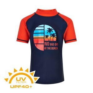 COLOR KIDS-T-shirt w. print UPF 40+ Dress Blues Modrá 104