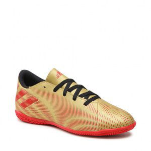 ADIDAS-Nemeziz Messi.4 JR IC gold metallic/scarlet/core black Hnedá 33