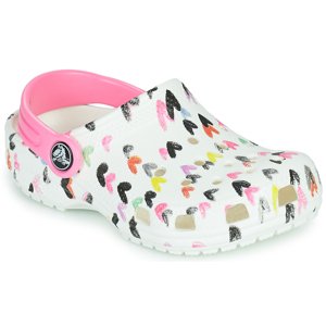 CROCS-Classic Heart Print Clog K white Biela 24/25