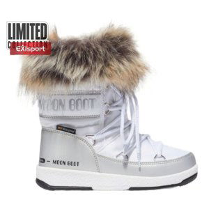 MOON BOOT-Monaco Low WP JR white/silver Biela 38