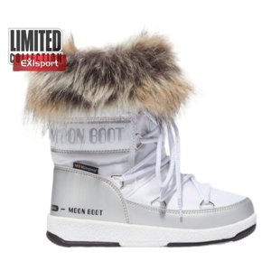 MOON BOOT-Monaco Low WP JR white/silver Biela 36