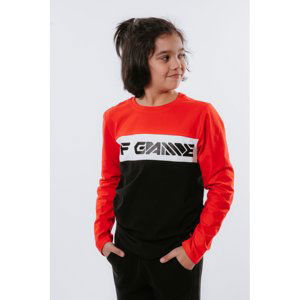 4F-BOYS LONGSLEEVE JTSML004A-62S-RED Červená 158