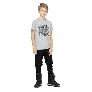 4F-BOYS T-SHIRT JTSM008A-25M-GREY MELANGE Šedá 134