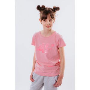 4F-GIRLS T-SHIRT JTSD009A-56S-LIGHT PINK Ružová 146