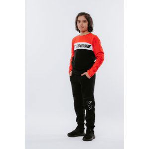 4F-BOYS PANTS HJZ21-JSPMD006-20S-DEEP BLACK Čierna 152