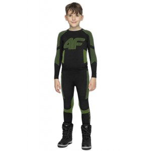 4F-BOYS THERMOWEAR HJZ21-JBIMB001-72N-LEMON NEON Čierna 140/146