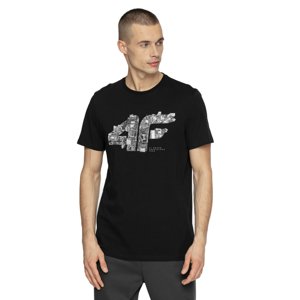 4F-MENS T-SHIRTS H4Z21-TSM012-20S-DEEP BLACK Čierna M