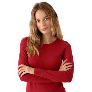 4F-WOMENS LONGSLEEVES NOSH4-TSDL350-62S-RED Červená XL