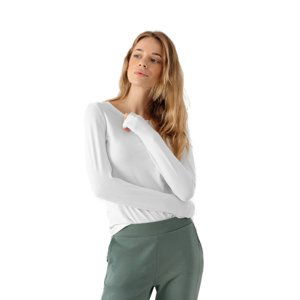 4F-WOMENS LONGSLEEVES NOSH4-TSDL350-10S-WHITE Biela XL