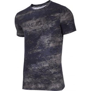 4F-MENS T-SHIRTS H4Z21-TSM029-90A-MULTICOLOUR ALLOVER Zelená S