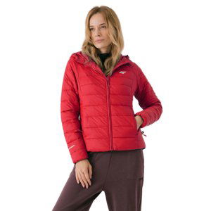 4F-WOMENS JACKETS PRIMALOFT H4Z21-KUDP009-62S-RED Červená M