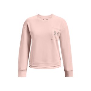 UNDER ARMOUR-Rival Fleece Mesh Crew-PNK Ružová S