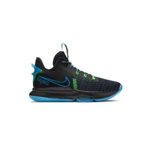 NIKE-Lebron Witness V black/impact green/light fury blue Čierna 45