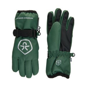COLOR KIDS-Gloves, waterproof, cilantro Zelená 140/152 2021