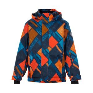 COLOR KIDS-BOYS Ski jacket, AOP, AF 10.000,orange clown fish Oranžová 164