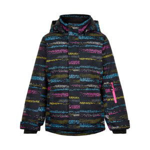 COLOR KIDS-GIRLS Ski jacket AOP, AF 10.000,phantom Čierna 122