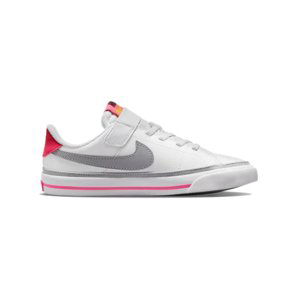 NIKE-Court Legacy white/lt smoke grey/pink prime Biela 32