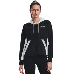 UNDER ARMOUR-Rival + FZ Hoodie-BLK Čierna M