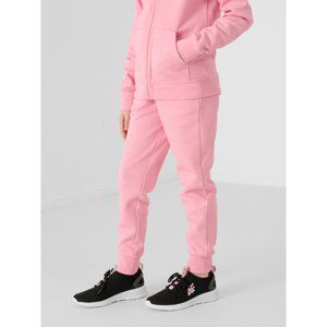 4F-GIRLS TROUSERS JSPDD001-56M-LIGHT PINK MELANGE Ružová 164