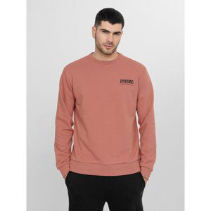 4F-MENS SWEATSHIRT BLM023-65S-PALE CORAL Červená L