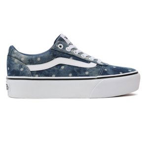 VANS-WM Ward Platform (Denim Dots) moonlight blue/white Modrá 36,5