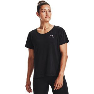 UNDER ARMOUR-UA Rush Energy Core SS-BLK Čierna S